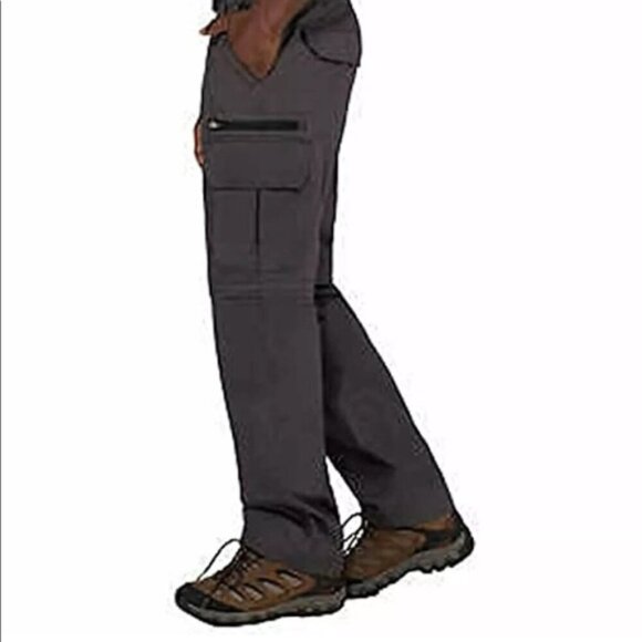 NWT BC Clothing Men's Convertible Pants / Shorts Charcoal, XL x 30 - Picture 6 of 8